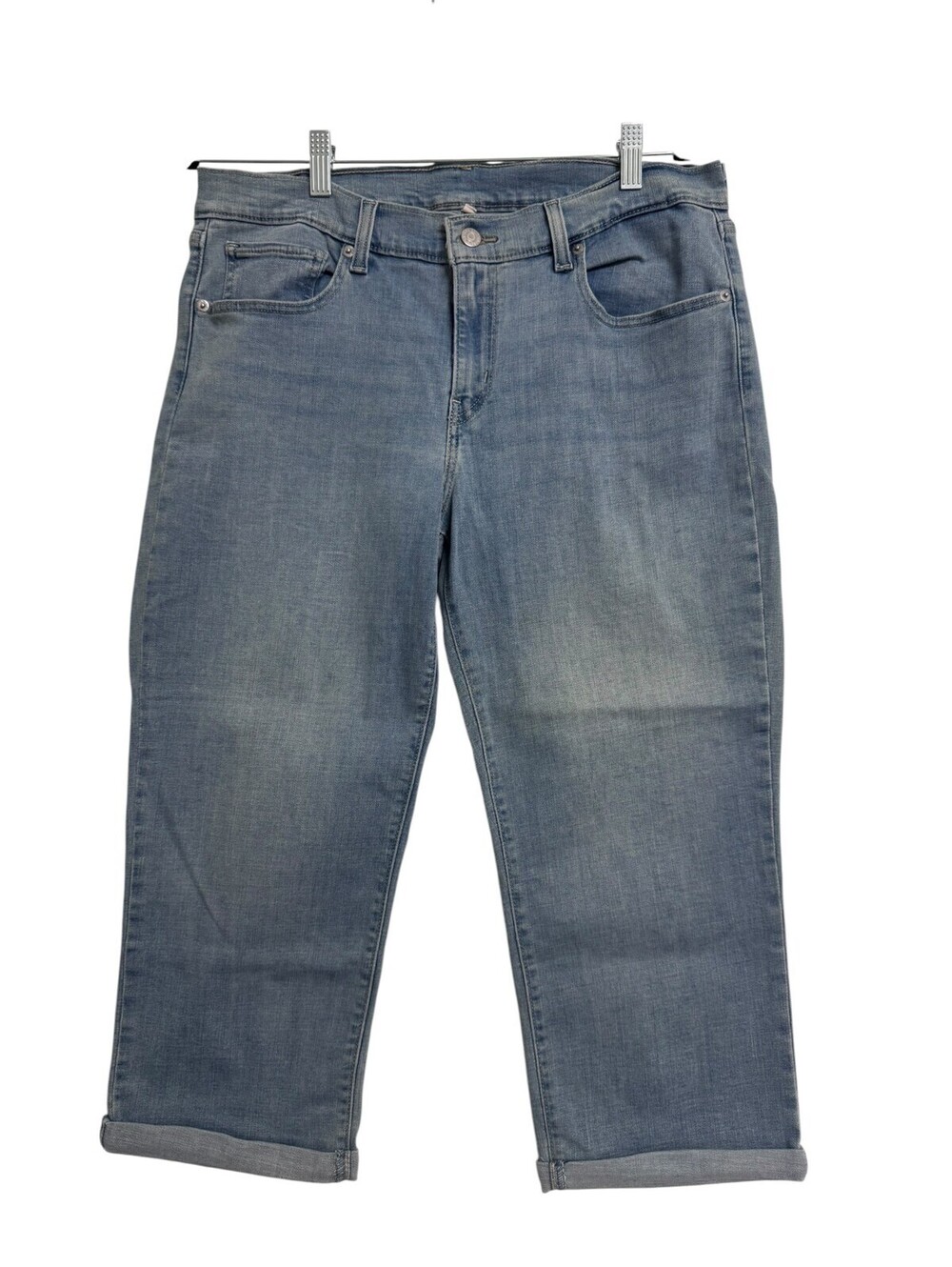 Levi's 311 Shaping Skinny Crop Jeans Women's Size 27 Blue Stretch‎ Capri